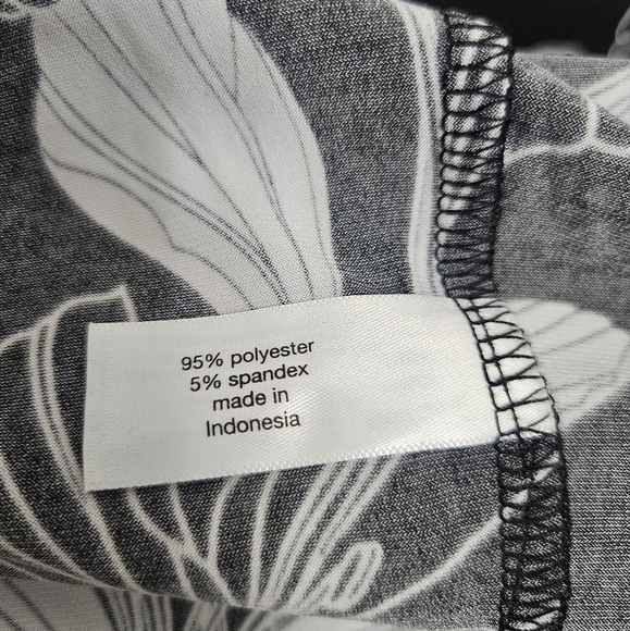 Lane Bryant Wrap-Look Dress Black White Belted Size 18 20 NWT - Picture 5 of 6